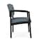 Lesro Lenox Steel Wide Guest Chair Metal Frame, Black, RF Serene Upholstery LS1201 - alternate 3